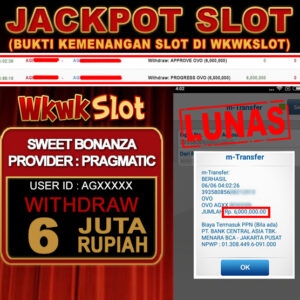 WKWKSLOT JACKPOT SLOT GAME SWEET BONANZA Rp 6,000,000